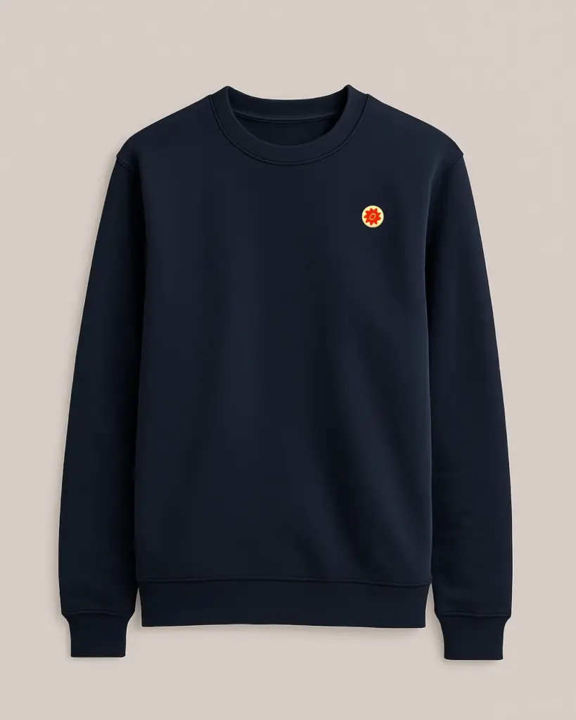 [rop_0012_navy_s] Sudadera Cuello "Olé You" (S)