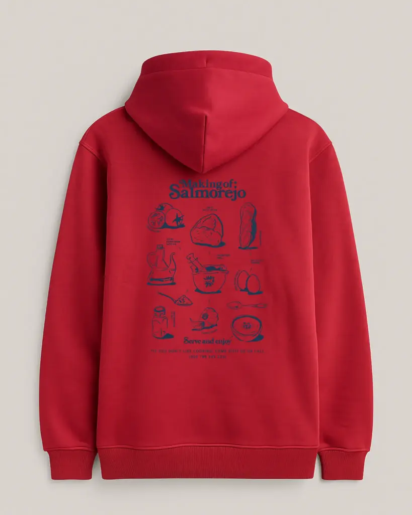 [rop_0010_burgundy_s] Sudadera Capucha "Salmorejo" (S)