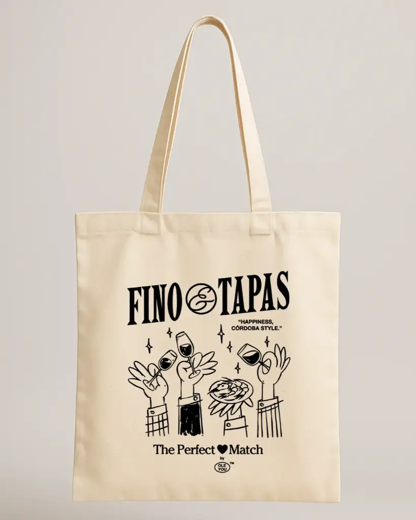 [acc_0005_white] Totebag "Fino&Tapas"