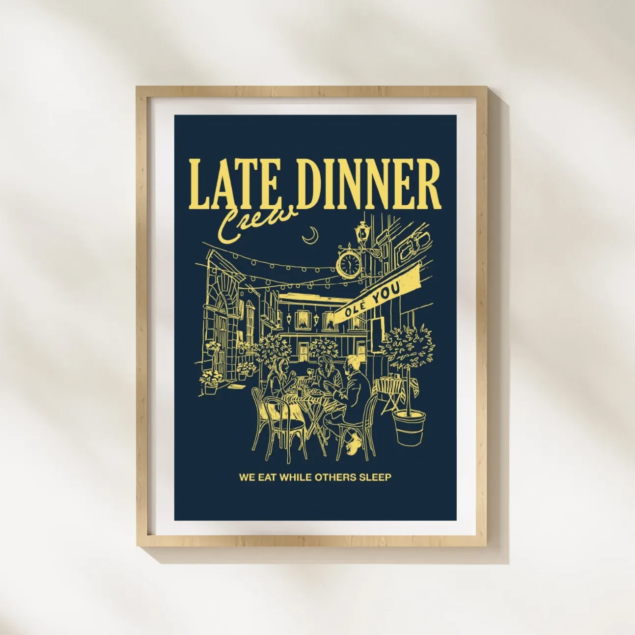 Lámina "Late Dinner"