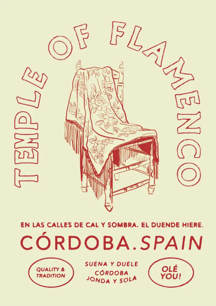 Postal Madera "Flamenco"